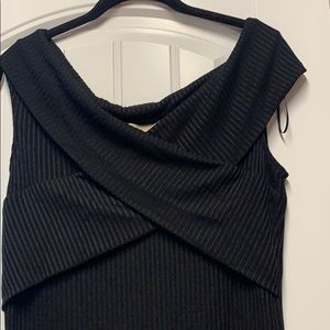 Black midi dress, MICHAEL KORS